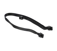 TINEASUR Câble d'alimentation Graphique 8 Broches vers Double 6+2 Broches Pcie, Rallonge Gpu Compatible Cartes Graphiques, Câble D'extension Modulaire pour Ordinateur De Jeu, Noir, 30 Cm