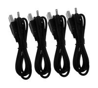 TINEASUR Câble De Charge USB vers 3,5 Mm 1 Mètre 4 Pièces pour Chargeur Compatible Lampe Ventilateur Et Haut-Parleur Noir Câble De Remplacement DC