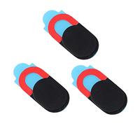 TINEASUR Cache Webcam 6Pcs Protection Confidentialité pour Ordinateur Portable Tablette et Smartphone Autocollants Coulissants Sécurité Prévention Espionnage Noir