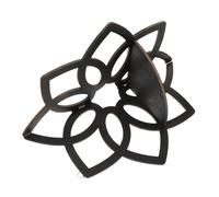 TINEASUR Cadre d'angle de Autocollant Mural Miroir Art Mural Lumière LED Maison Etagere de Rangement etagère de Rangement étagère Murale Etagère d'exposition en Bois Black