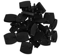 TINEASUR Capuchons en Plastique Noirs pour Lattes de Lit, Accessoires pour Sommier à Lattes, Installation Facile, sans Bavure, Ensemble de 1 Set pour Chambre