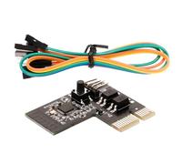 TINEASUR Carte à Boutons pour Alimentation D'ordinateur Câble D'extension en Plastique et Puce, Compatibilité pour Démarrage à Distance PC