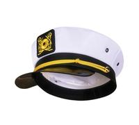TINEASUR chapeau marine brodé chapeau marine bateau nautique chapeau de de ponton chapeau fete chapeau de fete chapeau de capitaines de fête chapeaux femmes carte polyester