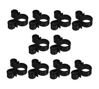 TINEASUR Clip Bouteille Vin Double Trous Noir Porte Bouteille Pratique pour Et Bougies Accessoire Fête Mariage Anniversaire Lot de 10 Clips Sécurisés 2.36X1.97X0.59 Pouces