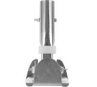 TINEASUR Clip pour Manche de Balai Rotatif en Acier Inoxydable Argenté, Pince 360 Degrés, Fixation 1,5 Mm, pour Nettoyage Ménager Facile