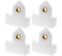 TINEASUR Clips de Fixation Support Sécurisé Lot de 4 en Plastique Blanc Améliore la Sécurité des Véhicules pour Vitre de Fenêtre de Voiture pour Régulateur de Vitre
