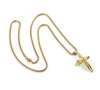 TINEASUR Collier Ange Gardien Acier Inoxydable Pour Hommes Et Femmes Pendentif Prière Créatif Chaîne Clavicule Et Élégante