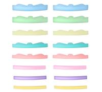 TINEASUR Coussinet en Silicone pour Cils Réutilisables, 8 Paires Confortables pour Rehaussement de Cils en Salon de Beauté, Outil Professionnel pour Recourbe-cils Permanent