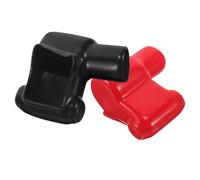 TINEASUR Couvercle de des Bornes de Batterie Installation Facile et Complète en Pvc et 1 Paire de Couvre-bornes Isolants et Anti-poussière Anti-poussière pour Voiture