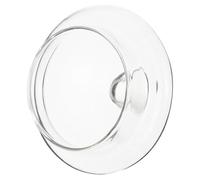 TINEASUR Couvercle Remplaçable en Verre 7,5 CM pour Théière Accessoire à Coins Arrondis pour Usage Prolongé et Moments de Dégustation Chez Soi