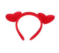 TINEASUR couvre-chef saint valentin tenue de fête cerceau de cheveux de fête accessoires de saint valentin bandeau coeur déguisements saint valentin déguisement cupidon femme en tissu rouge