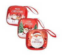 TINEASUR De Fête Décorations d'arbre De Noël À Main Pendentifs De Noël Pochette De Rangement Conception À Fermeture Éclair