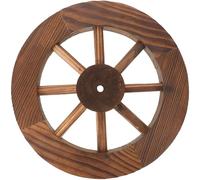 TINEASUR Décoration De Roue Chariot Moulin à Vent Wagon Corbeille Décoration Murale Voiture Décor Vintage Ancien Ornements Stickers Muraux Rotin Décoratif Perles Galerie En Bois