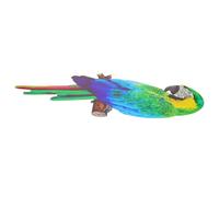 TINEASUR Décoration Murale Métal Toucan Suspendu Ornement Oiseau Réaliste Pour Chambre Salon Jardin Accessoire Murale Chambre Art Mural Ornement Vivant