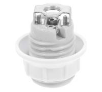 TINEASUR Douille en Céramique E14 Filetage Complet et Anneau Unique, Remplacement Suspendre, Matériau Céramique Blanc Solide, Compatible Ampoule Standard