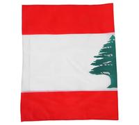 TINEASUR Drapeau Libanais Léger et Portable Drapeau National du Liban pour Décoration Intérieure et Extérieure Couleurs Intenses Symbole Culturel pour Événements et Célébrations
