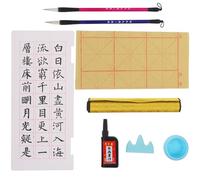 TINEASUR Ensemble de Stylos de Calligraphie pour Débutants Pinceaux en Plastique Absorbant L'eau, Facile à Ranger, pour Peinture Sumi et Salon