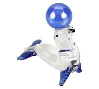 TINEASUR Figurine de Phoque en Cristal Léger et Délicat, Sculpture Animale Décorative pour Cabinet ou Présent de Pendaison de Crémaillère