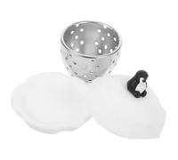 TINEASUR Filtre à Thé Passoire à Mailles Fines en Acier Inoxydable Forme Pingouin Facile à Nettoyer, Outil de Filtration pour Maison et Bureau