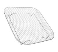 TINEASUR Friteuse à Air Acier Inoxydable Support Carré Résistant et Facile à Nettoyer pour Rôtir Poulet et Légumes Compatible Four Intérieur