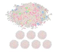 TINEASUR Galets Lumineux Faire Soi-même, Sable Bleu, 8 Paquets Décoratifs | Surface Lisse et Texture Uniforme, Emballage Scellé Séparé, Usage Intérieur, Aquarium et Terrarium Couleur Aléatoire