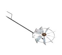 TINEASUR Girouette en Fer Décorative pour Jardin et Pelouse, Moulin à Vent Rotatif Ø 33,6 Cm, Ornement Métallique Extérieur, Sculpture Éolienne Artisanale Robuste et Colorée