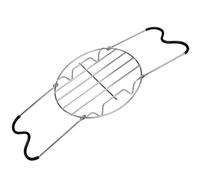 TINEASUR Grille à Vapeur en Acier Inoxydable Poignée Silicone Noire Étagère à Vapeur Domestique Anti-brûlure pour Cuisson de Plats et Ustensiles pour Cuire Œufs et Raviolis