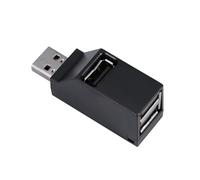 TINEASUR Hub USB 2.0 À 3 Ports Répartiteur De Concentrateur USB pour Ordinateur Portable Pas De Voyant Lumineux Pas De Port Externe