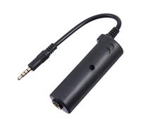 TINEASUR Interface D'effets pour Guitare Portable en Caoutchouc et Cuivre Compatible Smartphone pour Basses et Instruments à Cordes Noire