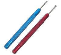TINEASUR Kit de Réparation de Montres 2 Pièces Levier en Acier Carbone, Outil Précis Compatible Diverses Marques pour Réparation Professionnelle
