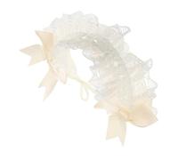 TINEASUR Lace Bow Headband Style Adjustable Elastic Hairband For Cosplay And Maid Costume Accessories