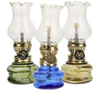 TINEASUR Lampe à Huile Vintage en Verre Résistant la Chaleur, Lot de 3 Pièces, Lanterne à Huile Décorative pour Intérieur Style Chic et Authentique