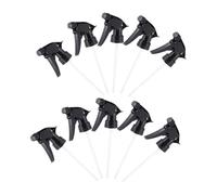 TINEASUR Lot de 10 Buses de Pulvérisation Réglables en Pet Noir pour Bouteilles Standard 28/400, 2 Modes de Pulvérisation, pour Jardinage et Beauté