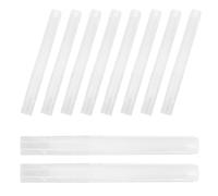 TINEASUR Lot de 10 Stylos à Peinture Blancs Rechargeables Vides Pointe en Fibre et Corps en Pp pour Dessin et Œuvres de Graffiti