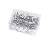 TINEASUR Lot de 100 Set de Set de Épingles en T en Acier Inoxydable Argenté 45mm pour Perruques, Maintien Sécurisé, Facile à Insérer et Retirer, pour Tricot et Fabrication de Perruques