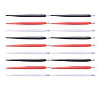 TINEASUR Lot de 18 Stylos à Dessin à Gratter Pointe en Métal et Corps en Plastique, Sûrs Peinture à Gratter Création Manuelle