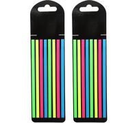TINEASUR Lot de 2 Bandes Fluorescentes Pet pour Marque-pages, Fines et Adhésives, Accessoires D’apprentissage Pratiques Maison, Marqueurs de Phrases et Surlignage de Lecture