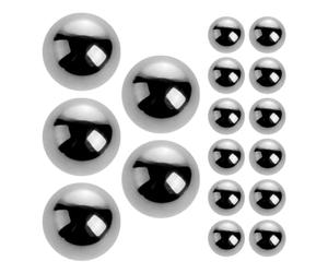 TINEASUR Lot de 20 Billes de Mélange en Acier Inoxydable 5 Mm pour Peinture à L’huile à Ongles, Boules de Polissage Solide Réutilisables, Accessoires Essentiels pour Manucure et Loisirs