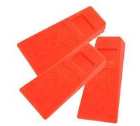 TINEASUR Lot de 3 Coins de Bûcheronnage Pointus 5 Pouces Orange pour Abattage D’Arbres en Extérieur Outil de Calage en Acier Résistant Directionnel Forestier