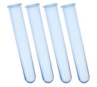 TINEASUR Lot De 4 Vases en Plastique pour Fleurs Support pour Plantes en Tube À Essai Station De Propagation Hydroponique Petit Vase Tubulaire pour Composition Décorative