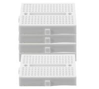 TINEASUR Lot de 5 Mini Plaques d'Essai pour Soudure Électronique Plaque d'Essai Soudable Perforée Blanche Petite Carte de Circuits Imprimés Compacte pour Projets DIY et Prototypage