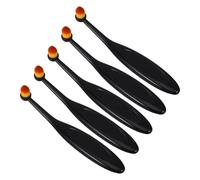 TINEASUR Lot de 5 Pinceaux Estompeurs D’Encre Noirs en Poils Doux Pbt Pinceaux Mélangeurs pour Fabrication de Cartes Outils Créatifs Polyvalents pour Papier et Loisirs Artistiques