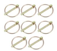 TINEASUR Lot de 8 Goupilles de Sécurité Din11023 Zinguées en Acier Carbone M6 pour Fixation Robuste, pour Remorques et Tracteurs Agricoles