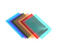 TINEASUR Lot de Films PVC Colorés Transparents 9 Pièces Filtres Lumière Multifonctions pour Éclairage Vidéo Photographie Théâtre Décoration Professionnel Multicolore