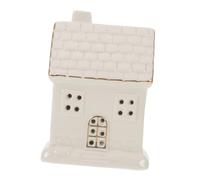 TINEASUR Maison Céramique Lumineuse Décoration Intérieure Village de Noël Éclairage LED Figurine Festive pour Table Salon Style Ferme