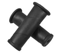 TINEASUR Manchon de Poignée Industrielle Réduit la Fatigue Main en Caoutchouc Noir 2pcs pour de Tige de Pression pour Réparation Automobile et