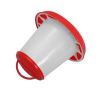 TINEASUR Mangeoire pour Poules Capacité Mangeoire Suspendue pour Volaille avec Couvercle Support Épais pour Nourriture des Poussins
