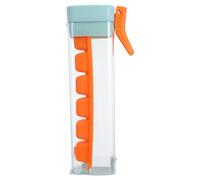 TINEASUR Moule à Glaçons en Silicone Orange, Portable et Polyvalent avec Design Compact Empilable Maison Barbecues, Forme Cube Pratique