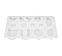 TINEASUR Moule en Silicone Blanc pour Résine Époxy Non Adhérent, Facile à Nettoyer, pour Bricolage et Création de Pendentifs et Boucles D'oreilles DIY