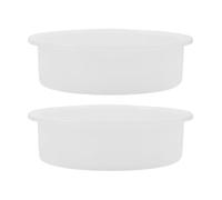 TINEASUR Moule en Silicone Rond Compatible Divers Matériaux Facile à Démouler 2 Pièces pour Résine Époxy pour Projets DIY et sous-Verres Décoratifs